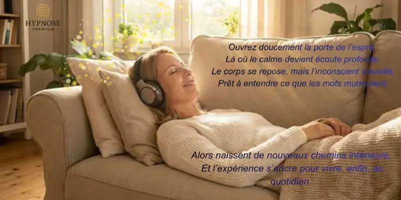 guide écoute hypnose premium podcast vidéo audio 3d spatialisé 8d binaural séance programme auto hypnose